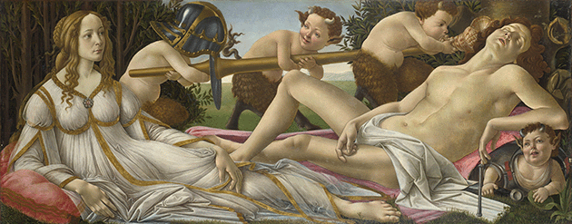 Sandro Botticelli, Venus and Mars, c.1485, The National Gallery, London. Image: © The National Gallery, London/Scala, Florence